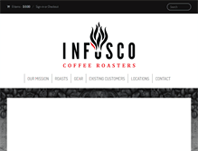 Tablet Screenshot of infuscocoffee.com
